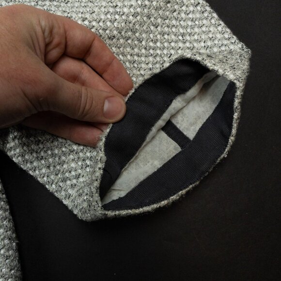 Lafayette 148 Tweed Zip Jacket Women's 3X Linen Blend Geometric Full Zip Blazer - Picture 6 of 16